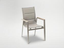 GardenLine ALUMÍNIUM KERTI SZÉK POLYWOOD 64 x 55 x 91 CM VILÁGOS BARNA *9484 (CH-RIT9484)