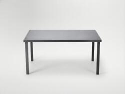 Garden Line Fém kertasztal üveglappal 150 x 90 x 71 CM Szürke *9514 (CH-RIT9514)