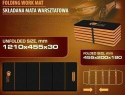 FORSTIME Összecsukható műhelyasztal 1210x455x30mm (F61221)