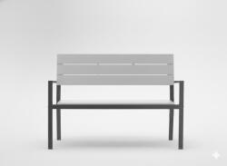 Garden Line KERTI PAD 118 x 54 x 77 CM SZÜRKE *0803 (MEB0803)