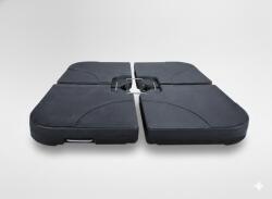 Garden Line NAPKÁLÓ 50 x 50 x 7, 5 CM 4-RÉSZES FEKETE *5013 (CH-GAO5013)