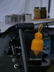 Garden Line összecsukható Kerti Fotel Alsó Támaszpadlóval, Zsebkészletsel és Karfakkal, Fekete *5934 (ch-lez5934)