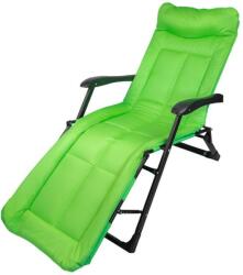 ISMA Összecsukható napozóágy (világoszöld) 200 kg-ig - Napozóágy, ami összecsukható és 200 kg-ig terhelhető (világoszöld színben) (F61767)