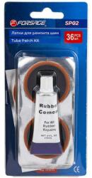 Forsage Belsőgumi javító készlet 36 db + ragasztó in Hungarian can be translated as: "Belsőgumi javító készlet 36 db + ragasztó" Since the product name is already in Hungarian and local SEO-friendly, no furth