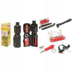 WMC TOOLS 27 db-os bicikli javító készlet palackkal (F49890)