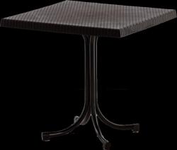 Garden Line RATAN KERTI ASZTAL EGYLÁBÚ 80 x 80 x 73 CM BARNA *6444 (CH-CT063/BR)