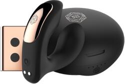 Rosy Gold Wearable Vibrator with Luxury Charging Case Black Vibrator
