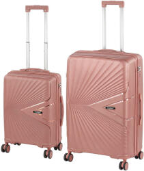 Leziter TraveLux Endure III gurulós bőrönd szett barackrózsaszín (LTREBS-III-RG) - geminiduo