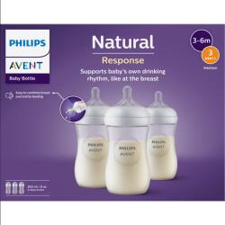 Philips Philips Avent Natural Response cumisüveg 3 hónapos kortól 260 ml-es - 3 db