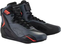 Alpinestars Faster-4 motoros cipő fekete-szürke-fluo piros