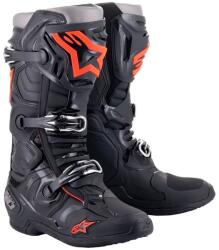 Alpinestars Tech 10 motoros csizma fekete-fluo piros-szürke