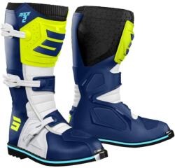 Shot Race 2 motokrossz csizma kék-fehér-fluo sárga