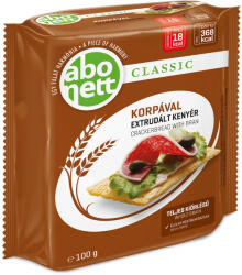 Abonett teljes kiőrlésű extrudált kenyér korpával - 100g