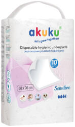Akuku Sensitive pelenkázó alátét 60x90cm, 10db