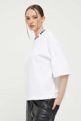 HUGO pamut póló - fehér XS - answear - 37 990 Ft