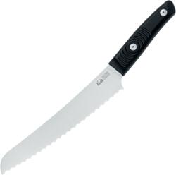DUE CIGNI Bread knife, 21 cm blade, stainless steel 4116, black G10 2C 2106 G10