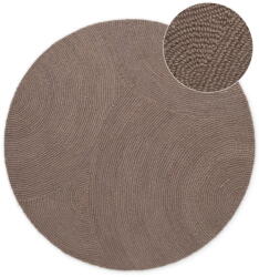 Hanse Home Szürkésbarna kézi szövésű gyapjú kerek szőnyeg ø 200 cm Eleni Taupe - Hanse Home