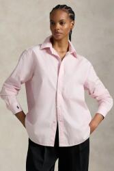 Ralph Lauren pamut ing Long Sleeve Light Shirt - rózsaszín M