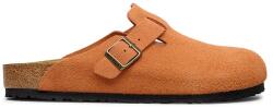 Birkenstock papucs velúrból Boston - narancssárga Női 40
