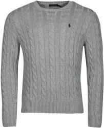 Ralph Lauren Pulovere Bărbați PULL COL ROND EN MAILLE TORSADEE Polo Ralph Lauren Gri EU XXL