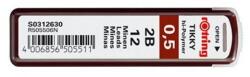 rOtring 0, 5mm 2B 12db-os nyomósirón betét (S0312630) (S0312630)