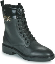 Calvin Klein Jeans Ghete Femei RUBBER SOLE COMBAT BOOT W/HW Calvin Klein Jeans Negru 36