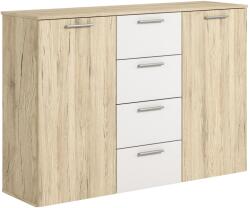  Komód Melvele 101 (San remo tölgy + Fehér)