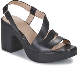 Wonders Sandale cu toc L-1011 PERGAMENA Wonders Negru 38