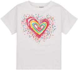 Desigual Tricouri mânecă scurtă Fete TS_HEART Desigual Alb 11 / 12 ani