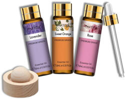 Phatoil 3 darabos illóolaj készlet Diffúzorokhoz ajándék fa illatosítóval 3x10ml (Phatoil3x10ml)