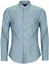 Ralph Lauren Cămăsi mânecă lungă Bărbați CHEMISE COUPE SLIM EN DENIM Polo Ralph Lauren albastru EU S