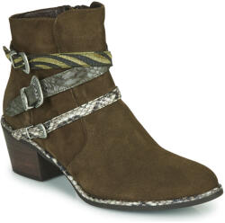 Regard Botine Femei NAPOLI V3 VELOURS MILITARE Regard Kaki 36