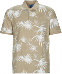 JACK & JONES Tricou Polo mânecă scurtă Bărbați JORCRAYON AOP POLO SS Jack & Jones Bej EU S