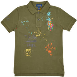 Ralph Lauren Tricou Polo mânecă scurtă Fete SSKCM2-KNIT SHIRTS-POLO SHIRT Polo Ralph Lauren Kaki 4 ani