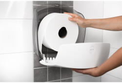 Katrin Adagoló tekercses toalettpapírhoz műanyag 27 cm átmérőig L Katrin Jumbo_82148 fehér (82148)