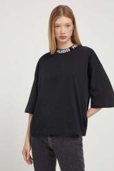 HUGO pamut póló - fekete L - answear - 37 990 Ft