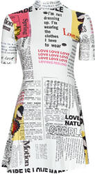 Desigual Rochii scurte Femei VEST_NEWSPAPER Desigual Alb EU L