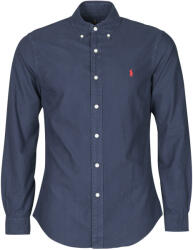 Ralph Lauren Cămăsi mânecă lungă Bărbați CHEMISE CINTREE SLIM FIT EN OXFORD LEGER TYPE CHINO COL BOUTONNE Polo Ralph Lauren Albastru EU M
