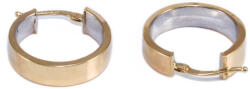 Ékszershop Széles sima arany karika fülbevaló (1330781)