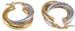 Ékszershop Bicolor dupla karika arany fülbevaló (1329823)