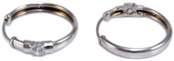 Ékszershop Köves fehérarany karika fülbevaló (1335256)