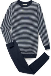Tchibo - Női pizsama - nő - méret XS 32/34 - kék/csíkos