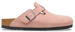 Birkenstock papucs velúrból Boston - rózsaszín Női 39