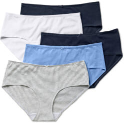 Tchibo - 5 db női magas derekú alsó - nő - méret XXL 52/54 - kék - tchibo - 6 495 Ft