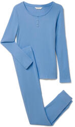 Tchibo - Női darázsszövet pizsama - nő - méret L 44/46 - kék