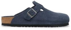 Birkenstock papucs velúrból Boston - sötétkék Női 39
