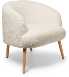 Tchibo - Fotel plüss borítással - fehér