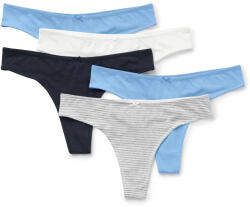 Tchibo - 5 db női tanga - nő - méret XS 32/34 - kék