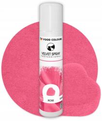Food Colours Zamsz Spray Élelmiszer Festék Velvet Spray dekorációk Rózsaszín 100ml (9750)