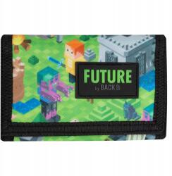 Derform Tépőzáras Pénztárca A Minecraft Játék Rajongóinak Pixel Backup (DF-PFDF37-05465)